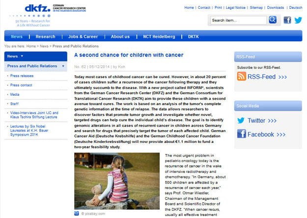 A second chance for children with cancer
